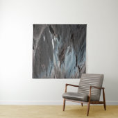 Black and gray abstract painting タペストリー (インサイチュ(横))