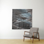 Black and gray abstract painting タペストリー (インサイチュ)