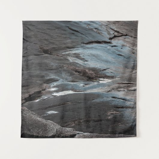 Black and gray abstract painting タペストリー (正面)