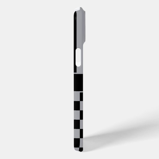 Black and Gray Checkered Striped Personalized Case-Mate iPhoneケース (裏面 / 右)