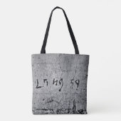 Black and gray concrete surface トートバッグ (裏面)