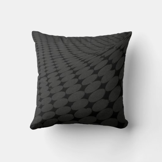 Black and gray dotted surface クッション (裏面)