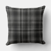 Black and Gray Plaid クッション (裏面)