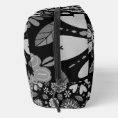 Black And Gray Retro Floral Art Seamless Pattern  ドップキット (右)