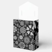 Black And Gray Retro Floral Art Seamless Pattern フェイバーボックス (オープン)