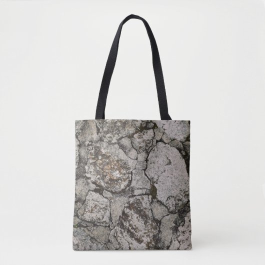 Black and gray stone fragment トートバッグ (正面)