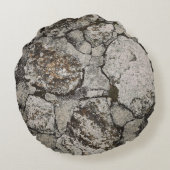 Black and gray stone fragment ラウンドクッション (裏面)