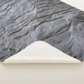 Black and gray striped textile シェルパブランケット (3/4)