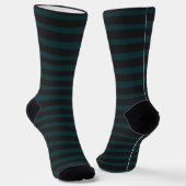 Black and green stripes with your initials ソックス (傾斜あり)