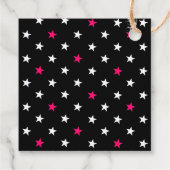 Black and Hot Pink Last Rodeo Bachelorette Party フェイバータグ (裏面)