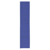 Black and indigo blue abstract pattern. ショートテーブルランナー (正面)