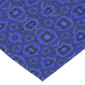 Black and indigo blue abstract pattern. ショートテーブルランナー (コーナー)