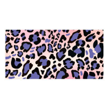 Black and Lavender Leopard Print:はっきりしたおよびエレガント