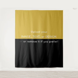 Black and Metallic Gold Modern Elegant タペストリー