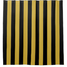 Black and Metallic Gold Vertical Striped Stylish