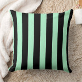 Black and Mint Green クッション (ブランケット)