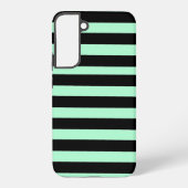 Black and Mint Green Samsung Galaxyケース (裏面)