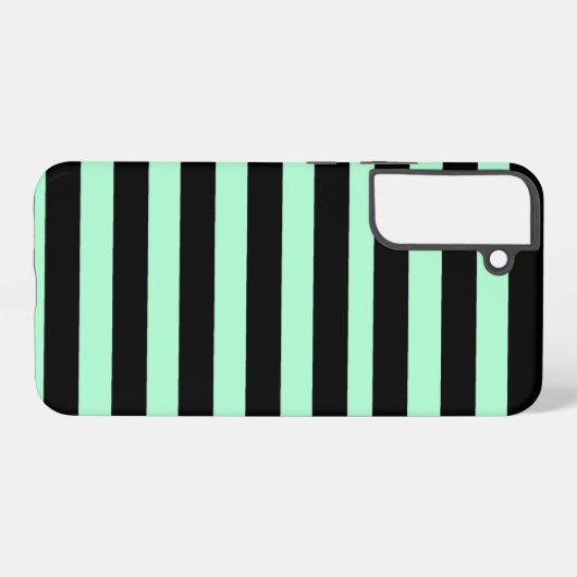 Black and Mint Green Samsung Galaxyケース (裏面横)
