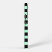 Black and Mint Green Samsung Galaxyケース (右側面)