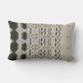 Black and off-white throw pillow ランバークッション (裏面)