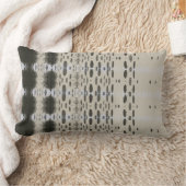 Black and off-white throw pillow ランバークッション (ブランケット)