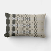 Black and off-white throw pillow ランバークッション (正面)