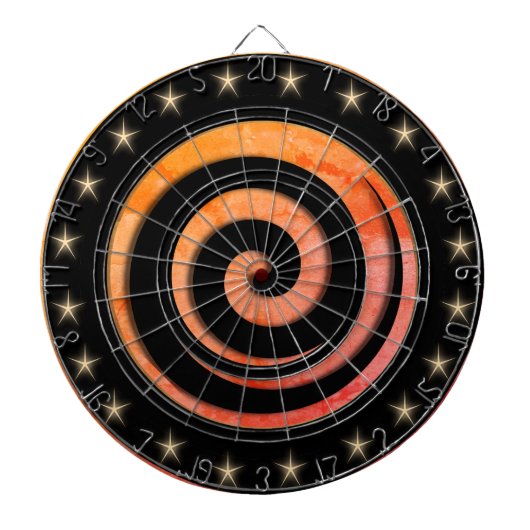 Black and Orange Regulation Dart Board ダーツボード (正面)