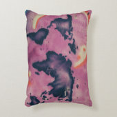 Black and pink abstract art アクセントクッション (正面(垂直))