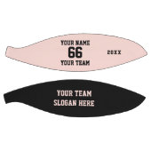Black and Pink Basketball with Name, Number, Team バスケットボール (パネル)