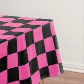 Black and pink checkerboard pattern テーブルクロス (インサイチュ)