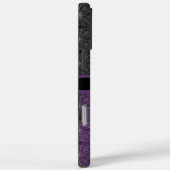 Black and Purple Gothic Spiderweb with Monogram Case-Mate iPhoneケース (裏面 / 右)