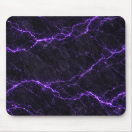 Black and Purple Marble Mouse Pad マウスパッド