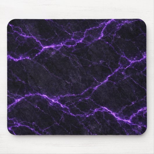 Black and Purple Marble Mouse Pad マウスパッド (正面)