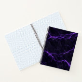 Black and Purple Marble Spiral Notebook ノートブック (内部)