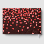 Black and Red Conffeti Birthday Guest Book ゲストブック (裏面)