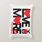 Black and Red Love You More アクセントクッション (裏面(縦))