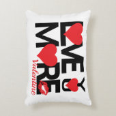 Black and Red Love You More アクセントクッション (正面(垂直))