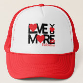 Black and Red Love You More キャップ (正面)