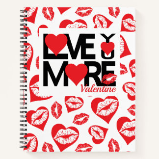 Black and Red Love You More ノートブック