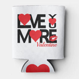 Black and Red Love You More 缶クーラー