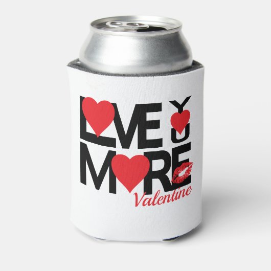 Black and Red Love You More 缶クーラー (缶裏面)