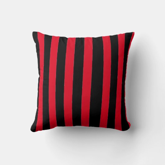 Black and Red Stripes クッション (裏面)