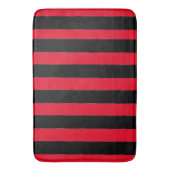 Black and Red Stripes バスマット (正面縦)