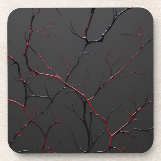 Black and Red Veins コースター (正面)