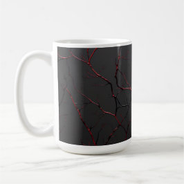 Black and Red Veins コーヒーマグカップ