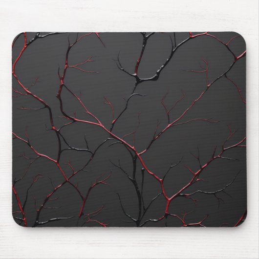 Black and Red Veins マウスパッド (正面)