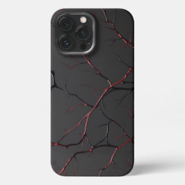 Black and Red Veins iPhone 13 Pro Maxケース