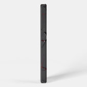 Black and Red Veins iPhoneケース (右側面)