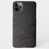Black and Red Veins iPhoneケース (裏面)