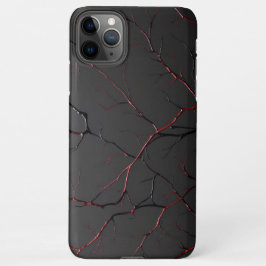Black and Red Veins iPhone 11Pro Maxケース